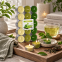 Podgrzewacze zapachowe Green Tea – opakowanie 30 sztuk i świeczki tealight