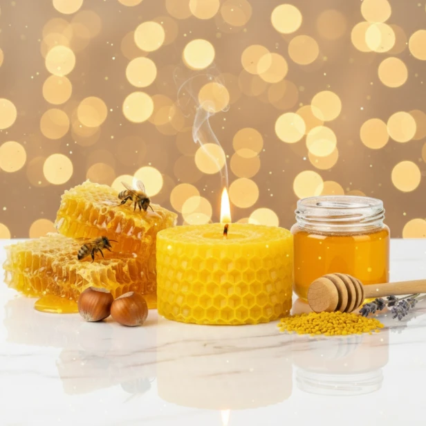 Świeca tealight z węzy pszczelej – naturalny wosk pszczeli | Linia BEE WAX