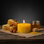 Świeca tealight z węzy pszczelej – naturalny wosk pszczeli | Linia BEE WAX