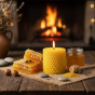 Świeca tealight z węzy pszczelej – naturalny wosk pszczeli | Linia BEE WAX