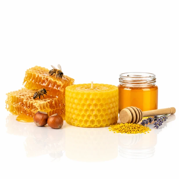 Świeca tealight z węzy pszczelej – naturalny wosk pszczeli | Linia BEE WAX