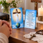 Karta religijna Pani Wszystkich Narodów – obrazek i modlitwa na stojaczku