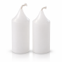 Minimalistyczny duet białych świec