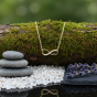 Złocony naszyjnik z pulsem serca 925 – naturalna aranżacja