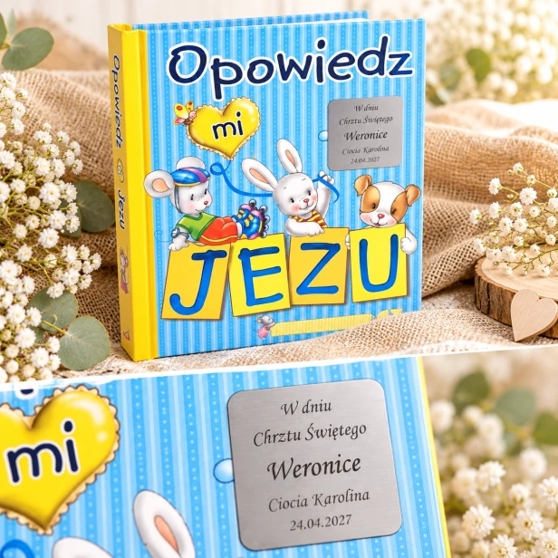 Książka Opowiedz mi Jezu – ilustracje i personalizowana dedykacja