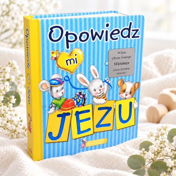 Opowiedz mi Jezu – personalizowana książeczka na Chrzest Święty