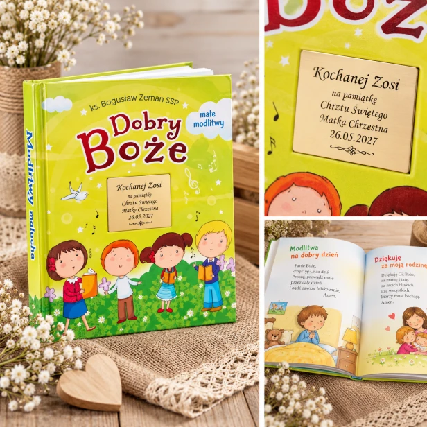 Dobry Boże małe modlitwy – okładka i wnętrze książeczki