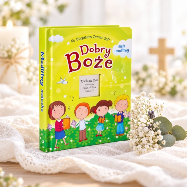 Modlitewnik Dobry Boże – personalizowana książeczka na Chrzest Święty