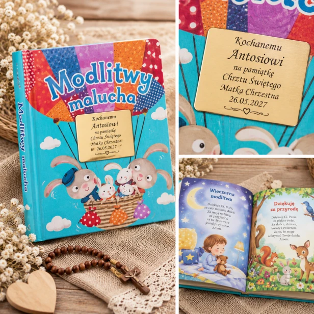 Modlitwy malucha – kolorowa okładka i wnętrze modlitewnika