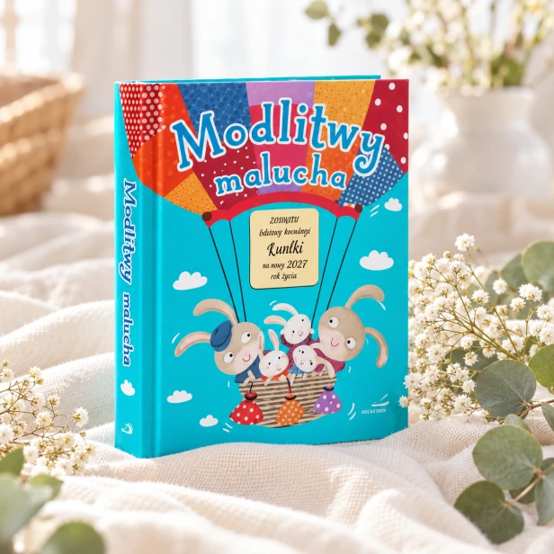 Modlitwy malucha – personalizowany modlitewnik w kwiatowej aranżacji