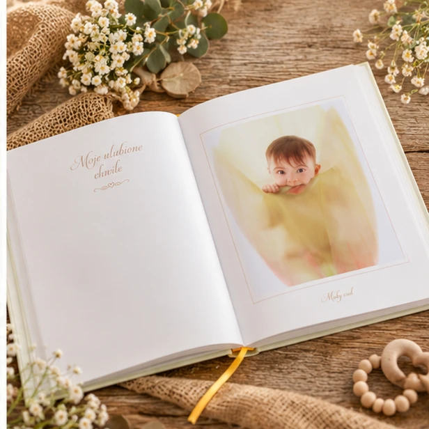 Moje pierwsze 5 lat Anne Geddes – wnętrze albumu wspomnień