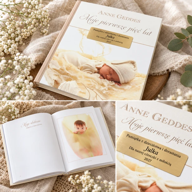 Album Anne Geddes Moje pierwsze 5 lat – personalizowana pamiątka chrztu