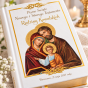 Biblia Paulistów ST i NT – złocone brzegi, nadruk Święta Rodzina Bizantyjaska (?) | Pamiątka Rodzinna
