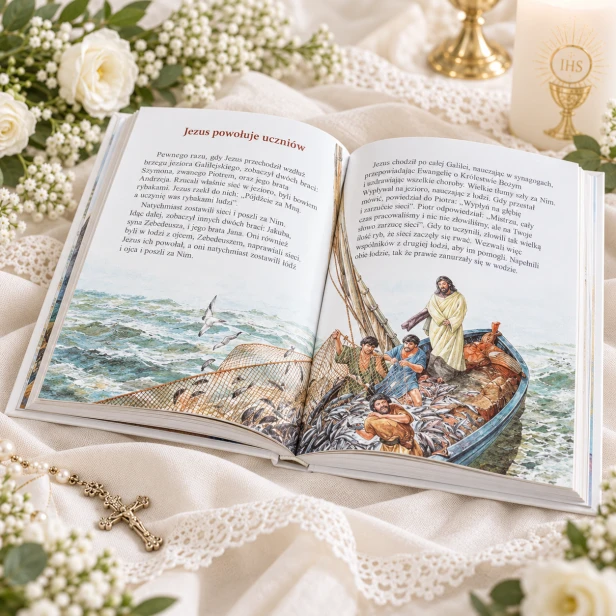 Biblia z grawerem – Historia zbawienia w opowiadaniach w aranżacji