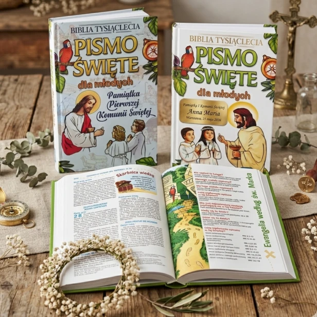 Biblia Tysiąclecia dla młodych – wydanie komunijne z ilustracjami