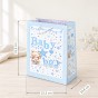 Torebka prezentowa Baby A4 – wymiary 22 × 31 × 10 cm, wzór niebieski