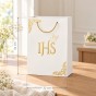 Torebka prezentowa na Komunię A4 – wymiary 22 × 31 cm, złoty IHS
