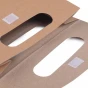Torebka papierowa kraft z okienkiem – zbliżenie uchwytu i konstrukcji