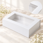 Białe pudełko prezentowe z okienkiem – elegancka aranżacja MAGNETIC BOX™