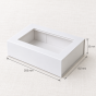Pudełko magnetyczne B6 z okienkiem – wymiary 20 × 15 × 5,5 cm