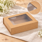Pudełko prezentowe kraft z okienkiem – elegancka aranżacja MAGNETIC BOX™