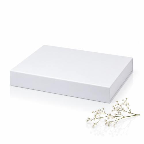 Pudełko magnetyczne A4 białe – 33 × 25,5 × 4,5 cm MAGNETIC BOX™