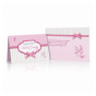 Zaproszenia na Chrzest Święty BABY PINK – różowe z kokardką, 5 szt.