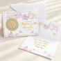 Elegancka kartka komunijna EXCLUSIVE – złoty medalion IHS