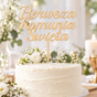 Topper Pierwsza Komunia Święta – ozdoba tortu komunijnego