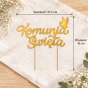 Topper papierowy Komunia Święta – wymiary dekoracji