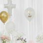 Balon komunijny Chalice & Scripture – elegancka aranżacja