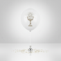 Balon IHS Chalice Classic – detal wzoru komunijnego