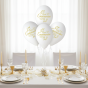 Balony First Communion – biało-złota dekoracja stołu