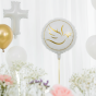 Balon Gołąbek 45 cm – pastelowa dekoracja chrzcielna
