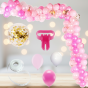 Zestaw girlandy balonowej BABY PINK – 100 sztuk
