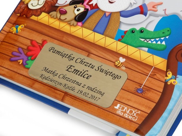 Książka z grawerem. Biblia dla maluszków