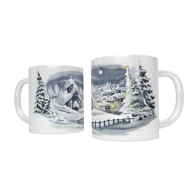 Kubek ceramiczny Zimowa sceneria, Boże Narodzenie