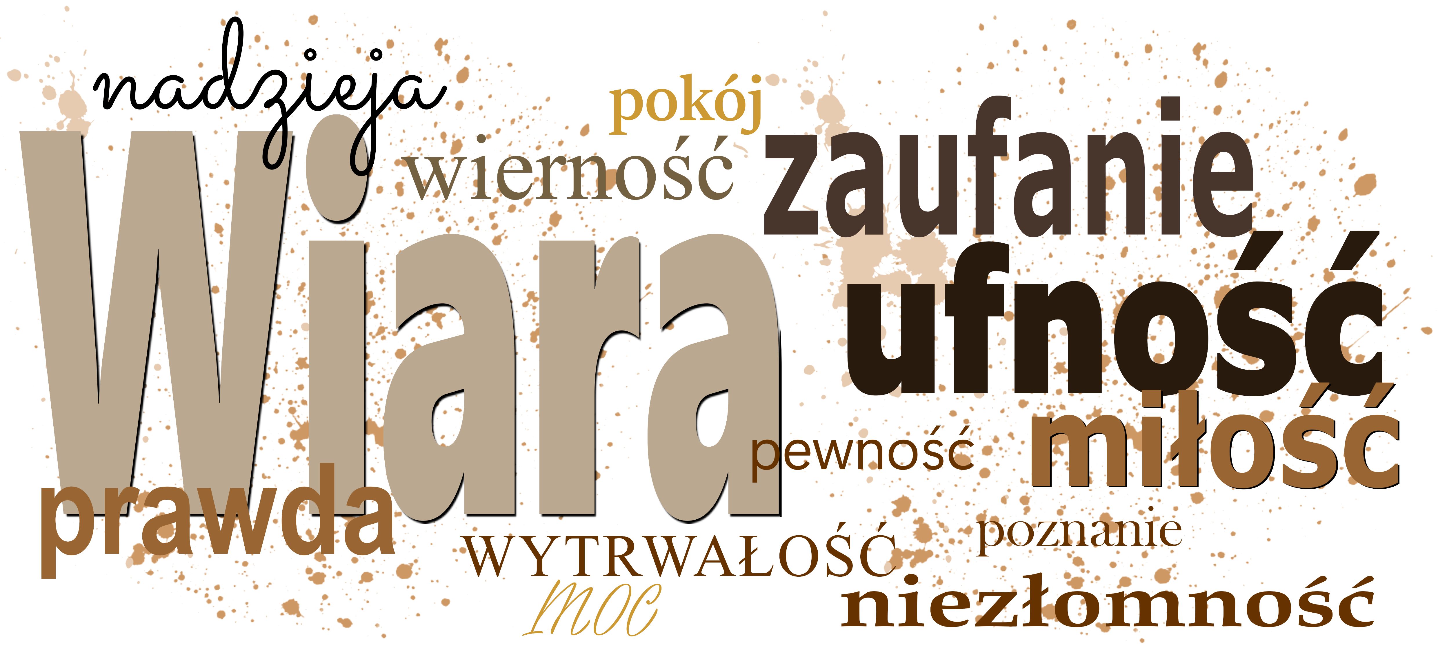 Kubek religijny Wiara Nadzieja Miłość 