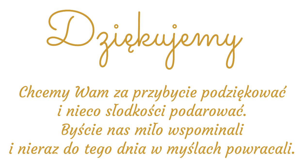 podziękowania komunijne – sentencja na pudełeczku