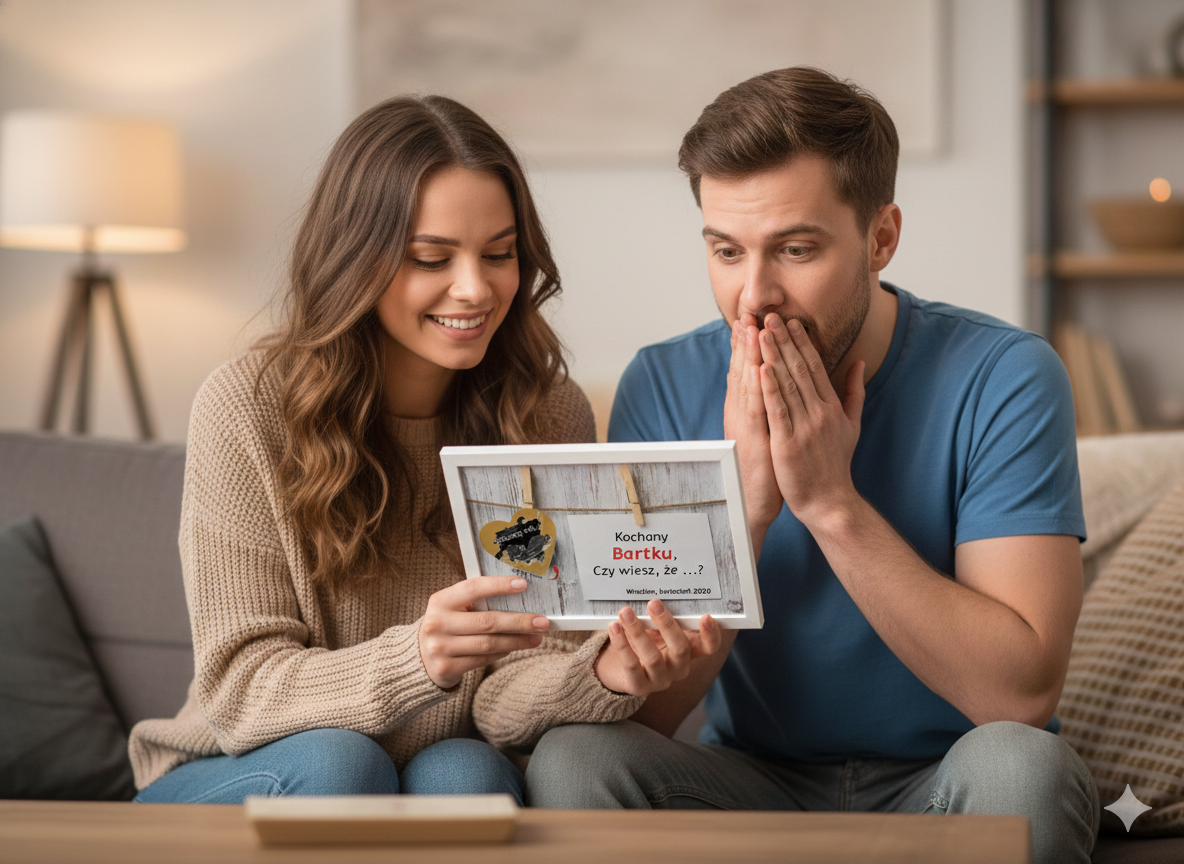 Pamiątka ZDRAPKA – drewniana tabliczka z personalizowaną wiadomością pod zdrapką